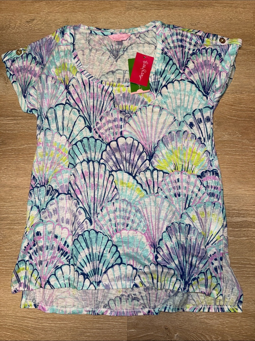 Lilly Pulitzer Oh Shello Irina Linen Top size small NWT